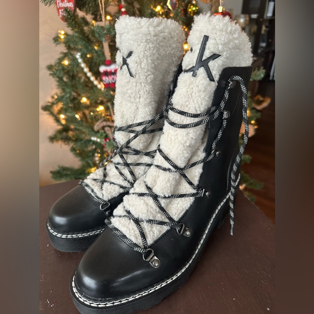 Calvin Klein Alaina Faux Fur Lined Boots